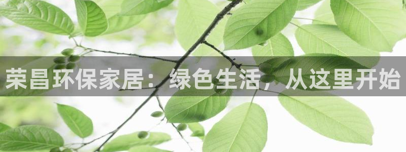 沐鸣2官网注册地址：荣昌环保家居：绿色生活，从这里开始